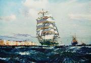 Jack Spurling The british clipper oil painting artist